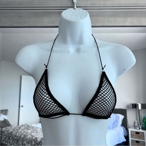 Fishnet Insert Lingerie Set Size S - Picture 2 of 6